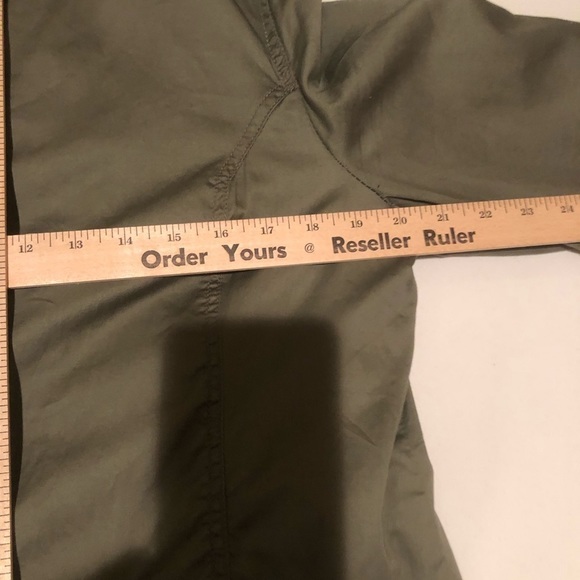US POLO ASSOCIATION green XL lightweight lined 3/4  jacket trench coat pockets - Picture 11 of 13